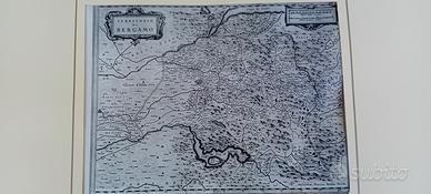 mappa antica di territorio di Bergamo rarissima 