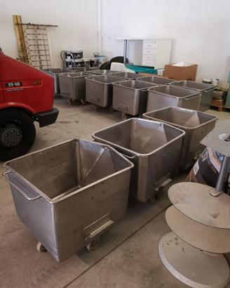 VAGONETTI da 200 Litri INOX USATI
