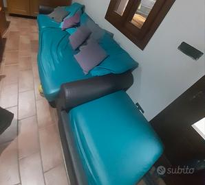 divano 3 + angolare con pouf