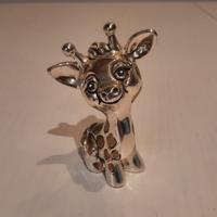 Statuetta argento animali Ardé - giraffa