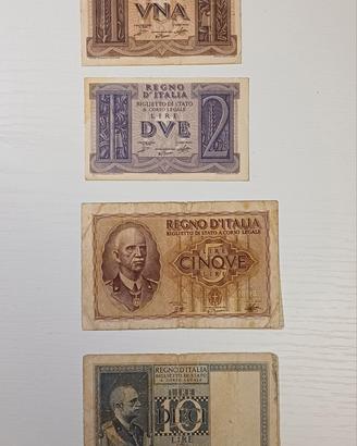 1, 2, 5, 10 Lire Impero 