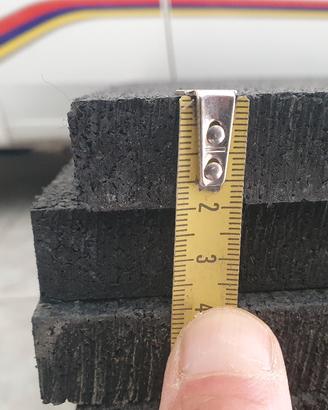 tappeto gommato 2cm antitrauma palestra crossfit f