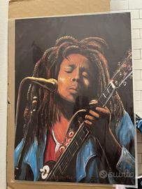 Quadro Bob Marley - Artista Raico - 70x50 cm