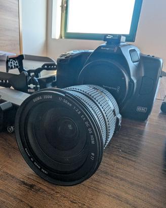 BLACKMAGIC POCKET 6K G2 + SIGMA 17-50 + ACCESSORI
