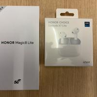Honor magic 8 lite + cuffie