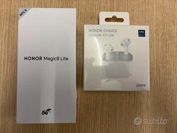 Honor magic 8 lite + cuffie