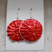 Orecchini artigianali capsule caffè in alluminio 