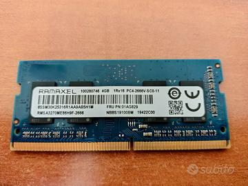 Modulo Ram DDR4 SO-DIMM 4Gb 2666MHz