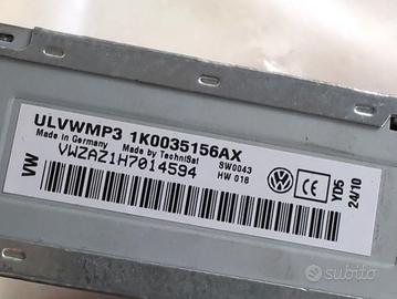 1K0035156AX AUTORADIO VOLKSWAGEN GOLF 6 1.6 B 75KW