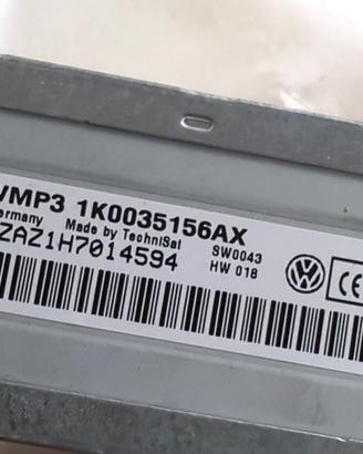1K0035156AX AUTORADIO VOLKSWAGEN GOLF 6 1.6 B 75KW
