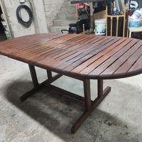tavolo giardino in legno con sedie