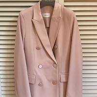 Tailleur Vicolo dettagli in raso color nude - Tg.S