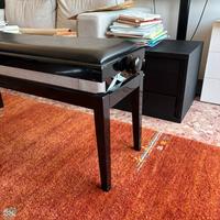 Panca per pianoforte doppia regolabile