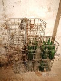 Ceste in ferro porta bottiglie