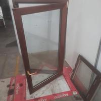 Finestra un' anta legno alluminio  doppia apertura