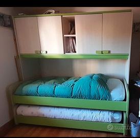 Cameretta ragazzi con materassi