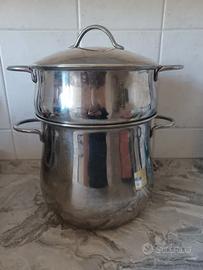 Couscoussiera Vaporiera Frabosk Acciaio Inox set d