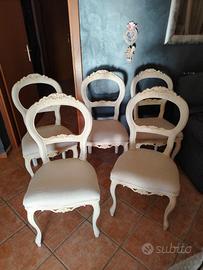 SEDIE SHABBY ANTICATE 