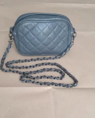 Borsetta in vera pelle trapuntata 