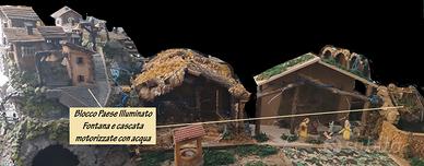 PRESEPE COMPLETO con blocco paese e 50 personaggi