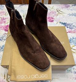 Sergio Rossi scarpe stivaletti uomo 42 nuovi