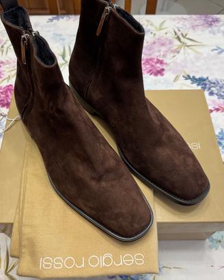 Sergio Rossi scarpe stivaletti uomo 42 nuovi
