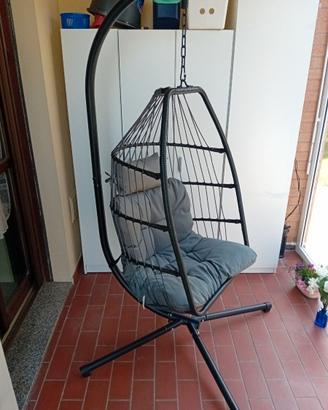 Poltrona sospesa da giardino