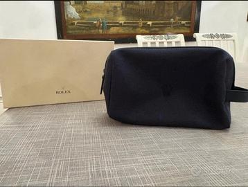 Beauty Case/Pochette da Viaggio Rolex Tela/Pelle