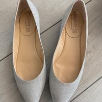 Scarpe ballerine argento