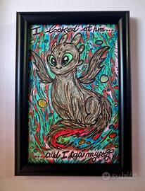 quadro handmade Sdentato di Dragon Trainer con cit