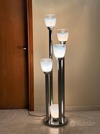 Lampada da terra a cinque luci murano