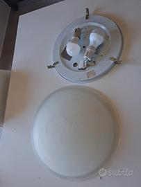 plafoniera vetro diametro  40 cm