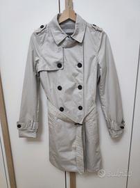 Trench donna grigio chiaro Zara taglia M
