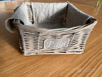 Cestino da tavola in vimini porta pane