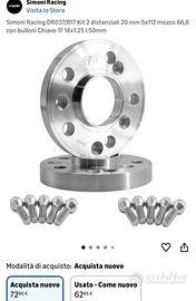 Distanziali Simoni Racing da 1,5 CM 5x112 AUDI/VW