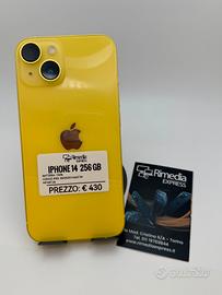 iPhone 14 256GB giallo usato garanzia 