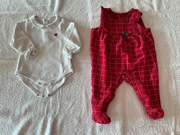 Original Marines Salopette bambina + Body 3/6 mesi