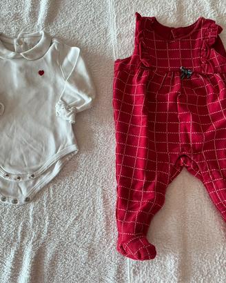 Original Marines Salopette bambina + Body 3/6 mesi