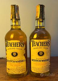 2 Bottiglie di Whiskey  Teacher's Highland Cream