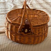 Elegante cesto da picnic