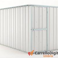 deposito attrezzi giardino 175x307cm 5,4mq bianco