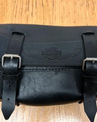 Borsa porta attrezzi Harley-Davidson in pelle nera