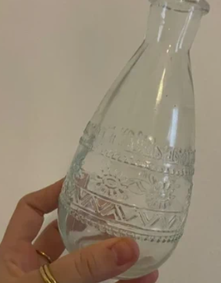 Vaso in vetro trasparente Roma di Cristina Oria