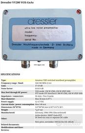 Preamplificatore Dressler  VV200 144-146 MHz