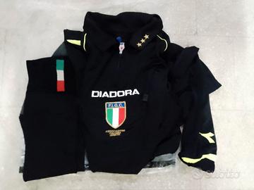 Diadora maglia e calzettoni divisa arbitro, M nera