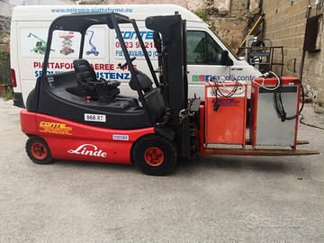 Muletto linde e30 triplex elettrico