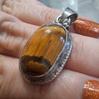 Ciondolo Argento  925 e Occhio di Tigre