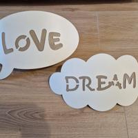 Coppia applique nuvola