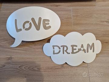 Coppia applique nuvola