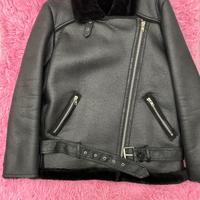 Montone donna Nuovo tg L nero con pelliccia rasata